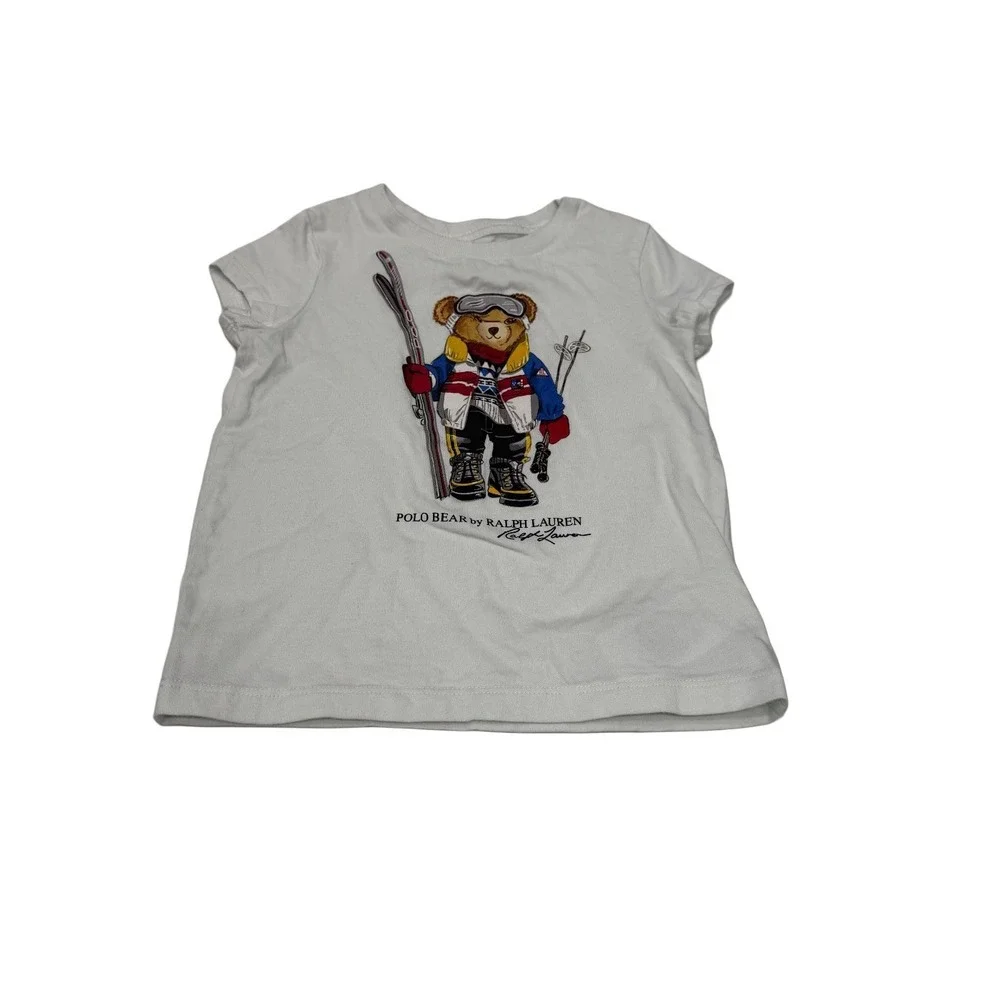 Polo Ralph Lauren Baby T Shirt Bear Logo Size 2T